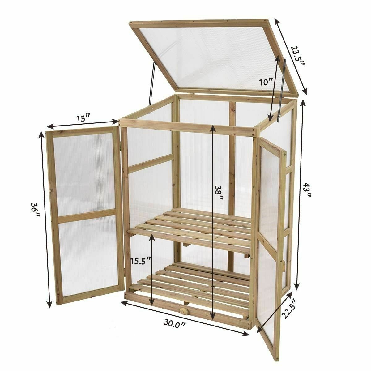 Portable Wooden Green House - jenshomeandgardendecor