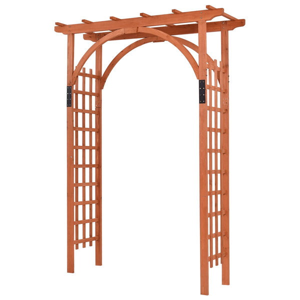 Wooden Cedar Arch Trellis - jenshomeandgardendecor