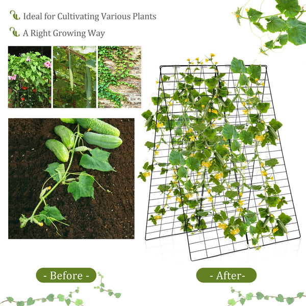 2PCS Foldable Cucumber Trellis - jenshomeandgardendecor