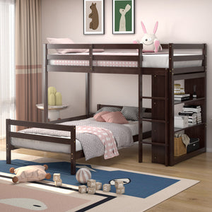 Twin Over Twin Loft Bunk Bed - jenshomeandgardendecor