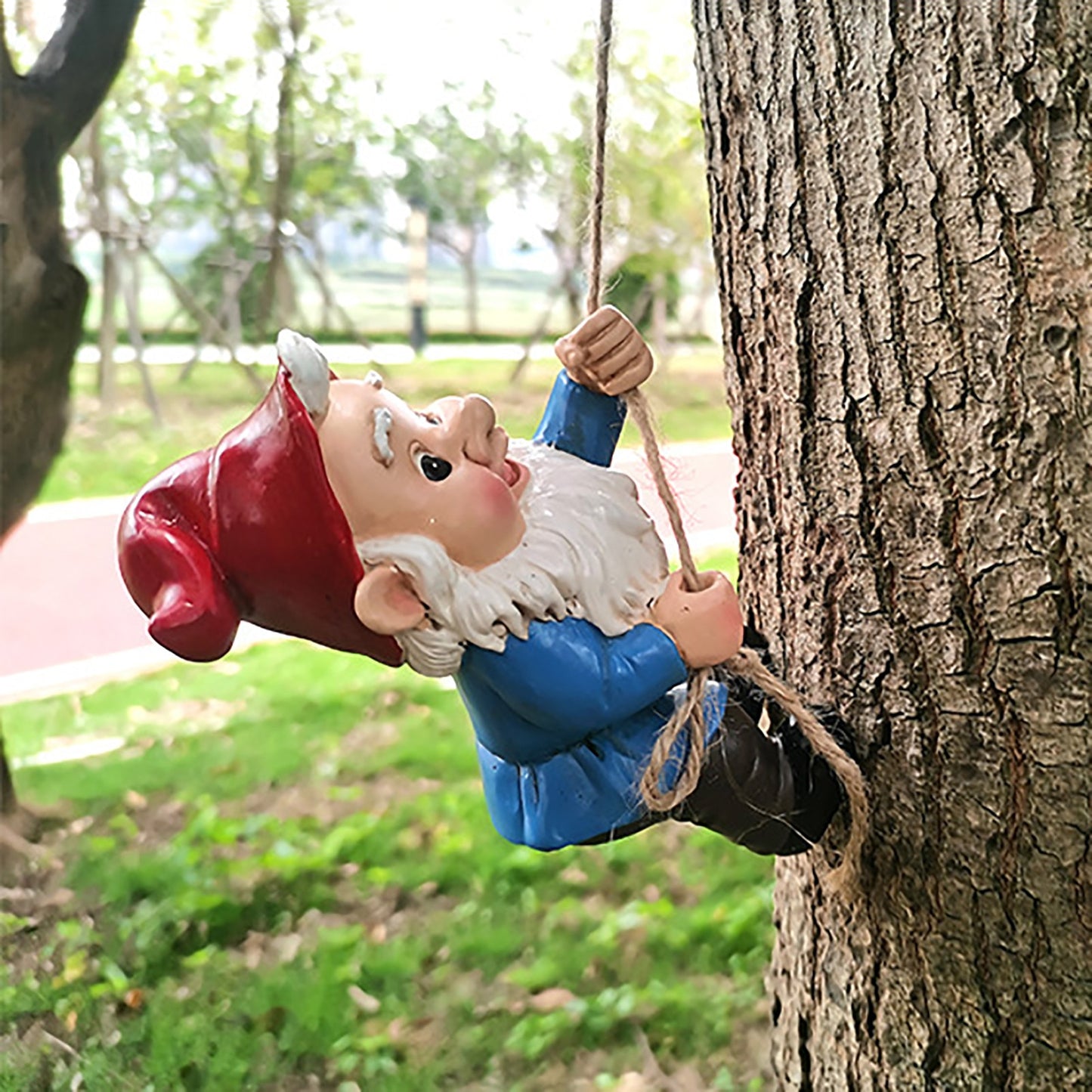 Garden Climbing Gnomes Tree Decor - jenshomeandgardendecor