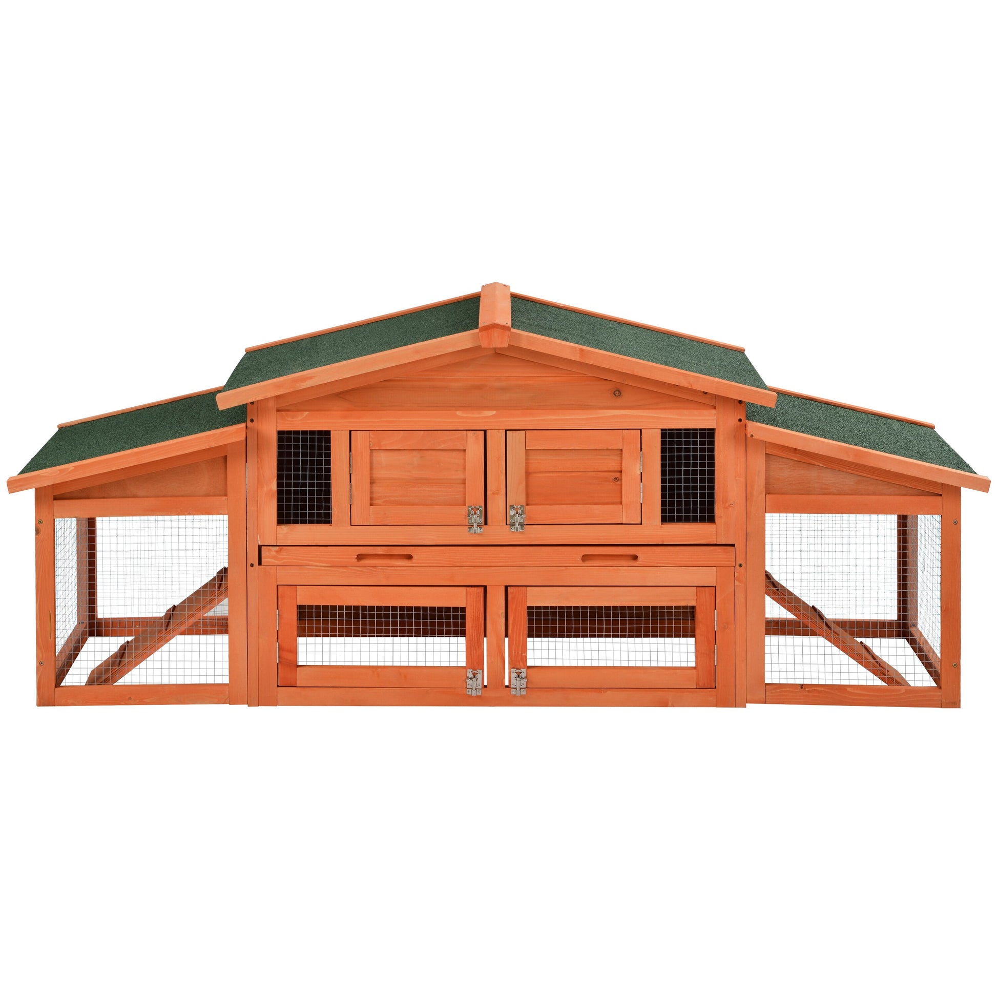 Wooden Chicken Coop with Run - jenshomeandgardendecor