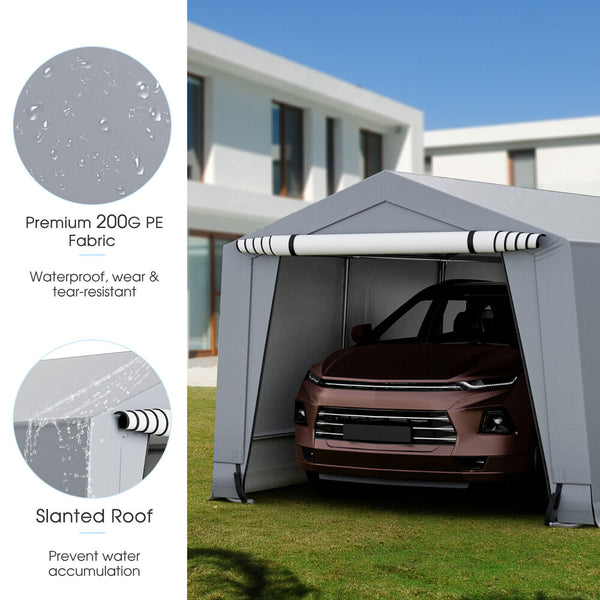 Heavy-Duty Carport Car Canopy Shelter - jenshomeandgardendecor