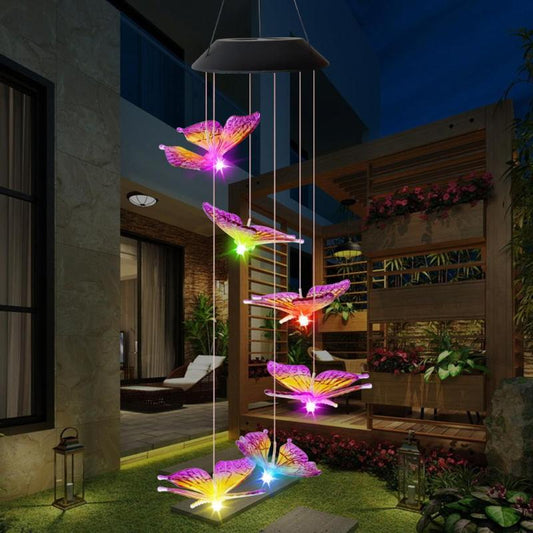 Solar Outdoor Wind Chimes - jenshomeandgardendecor