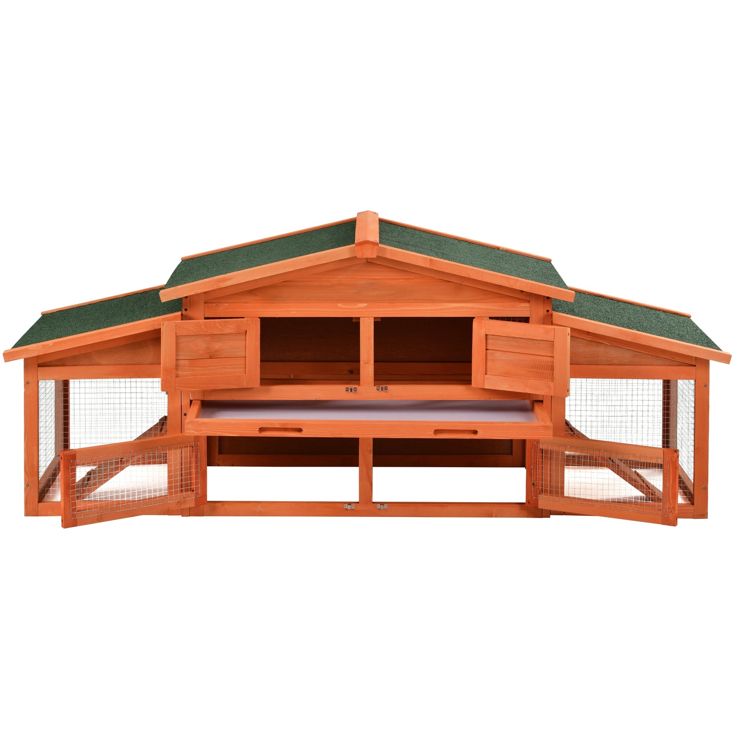 Wooden Chicken Coop with Run - jenshomeandgardendecor