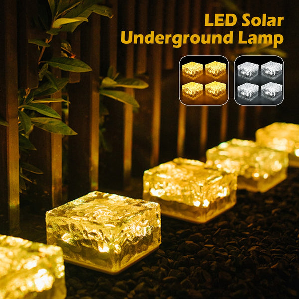 4pcs Ice Cube Solar LED Lights - jenshomeandgardendecor