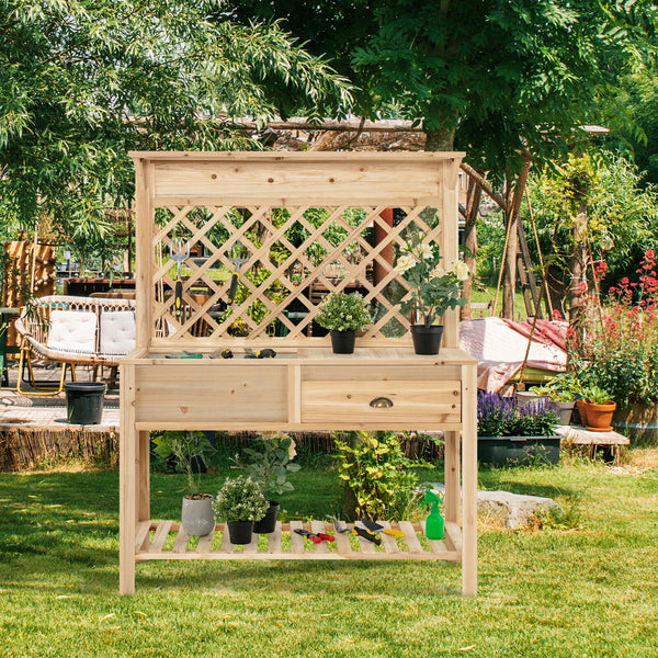 Outdoor Garden Potting Bench - jenshomeandgardendecor