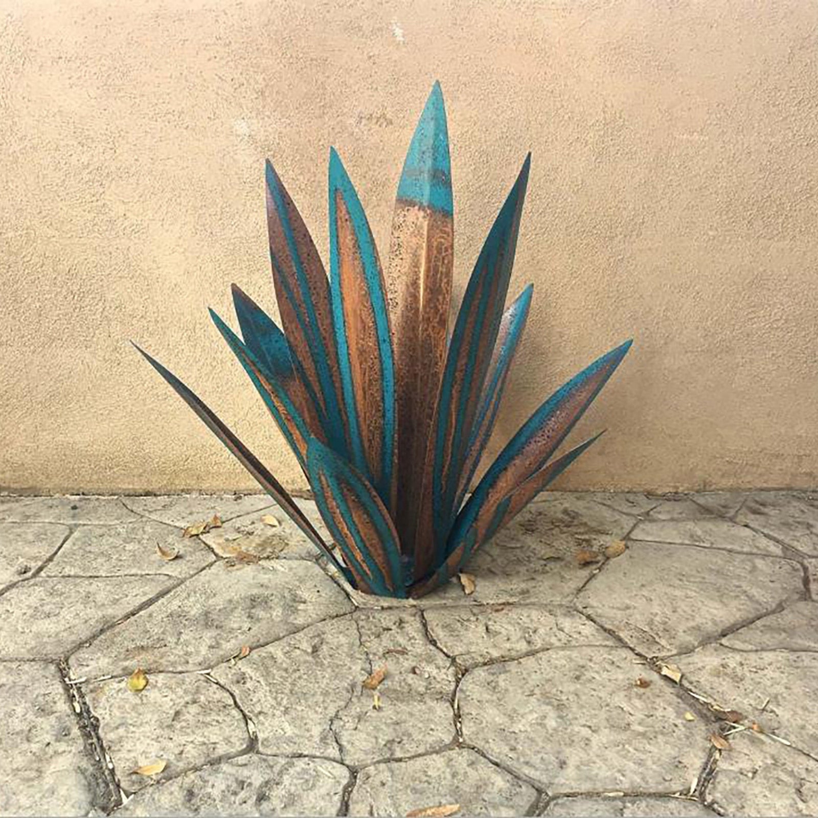 Metal Rustic Agave - jenshomeandgardendecor