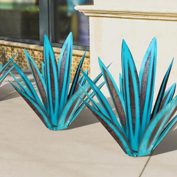 Tequila Rustic Sculpture DIY Metal Agave Plant - jenshomeandgardendecor