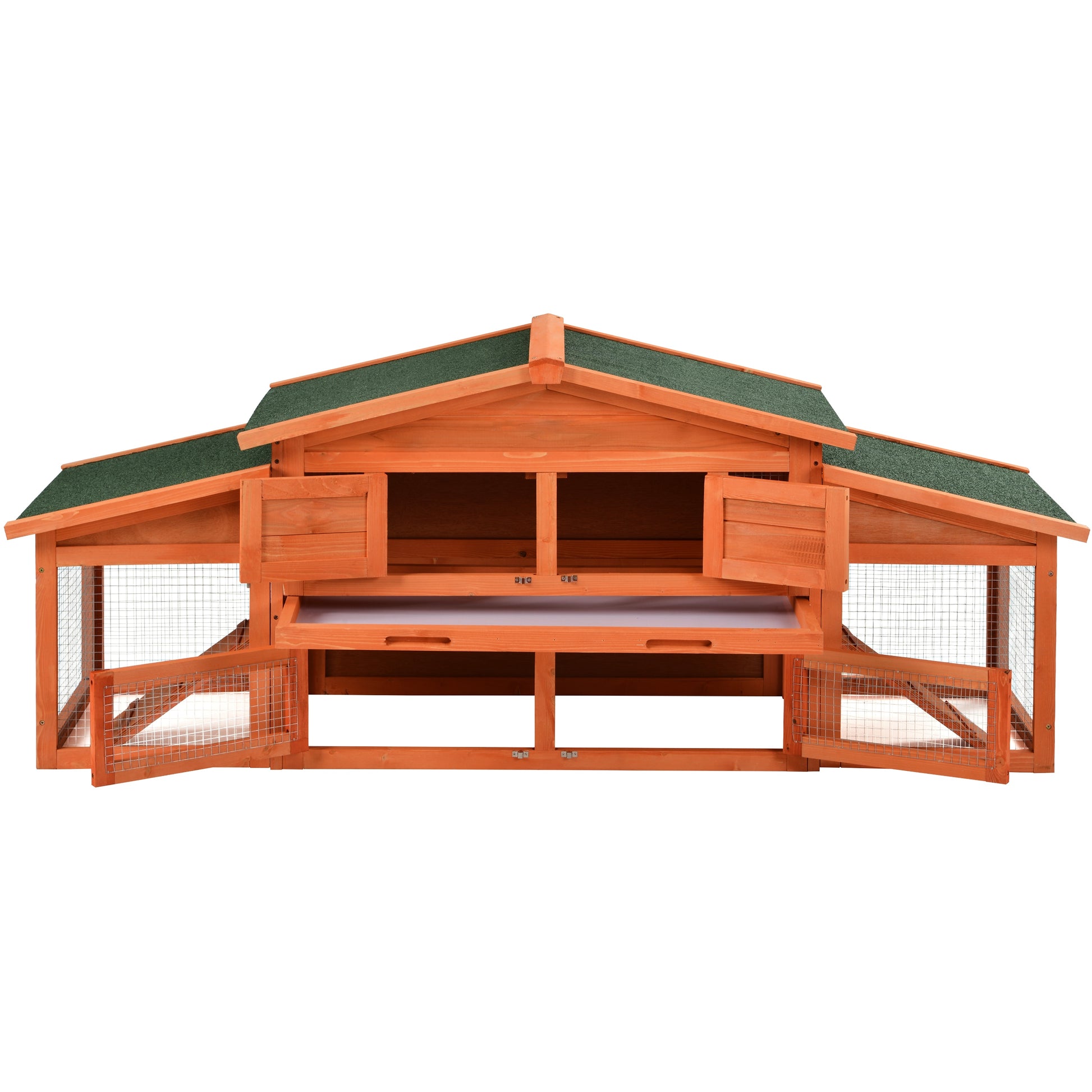 Wooden Chicken Coop with Run - jenshomeandgardendecor