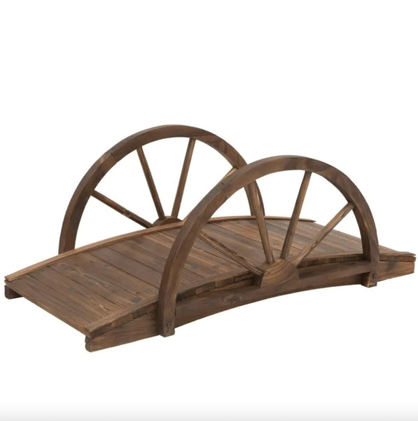 Wooden Garden Bridge - jenshomeandgardendecor