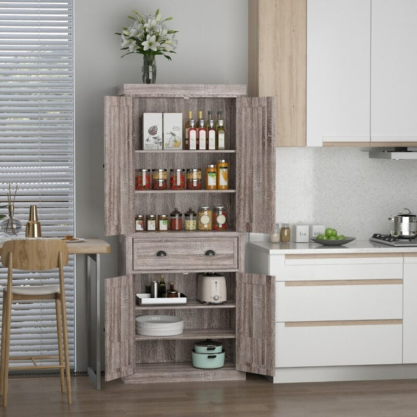 Freestanding Kitchen Pantry Cupboard - jenshomeandgardendecor