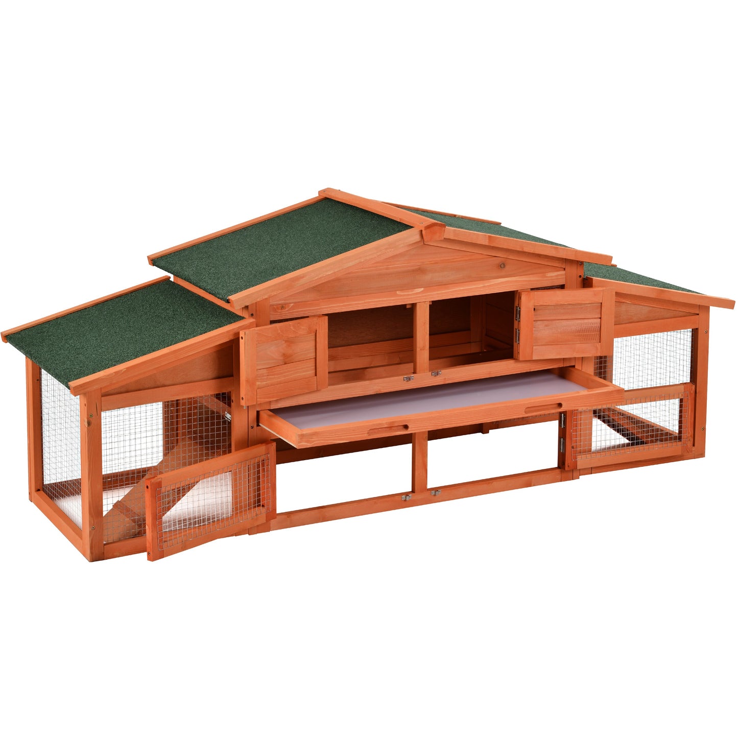 Wooden Chicken Coop with Run - jenshomeandgardendecor